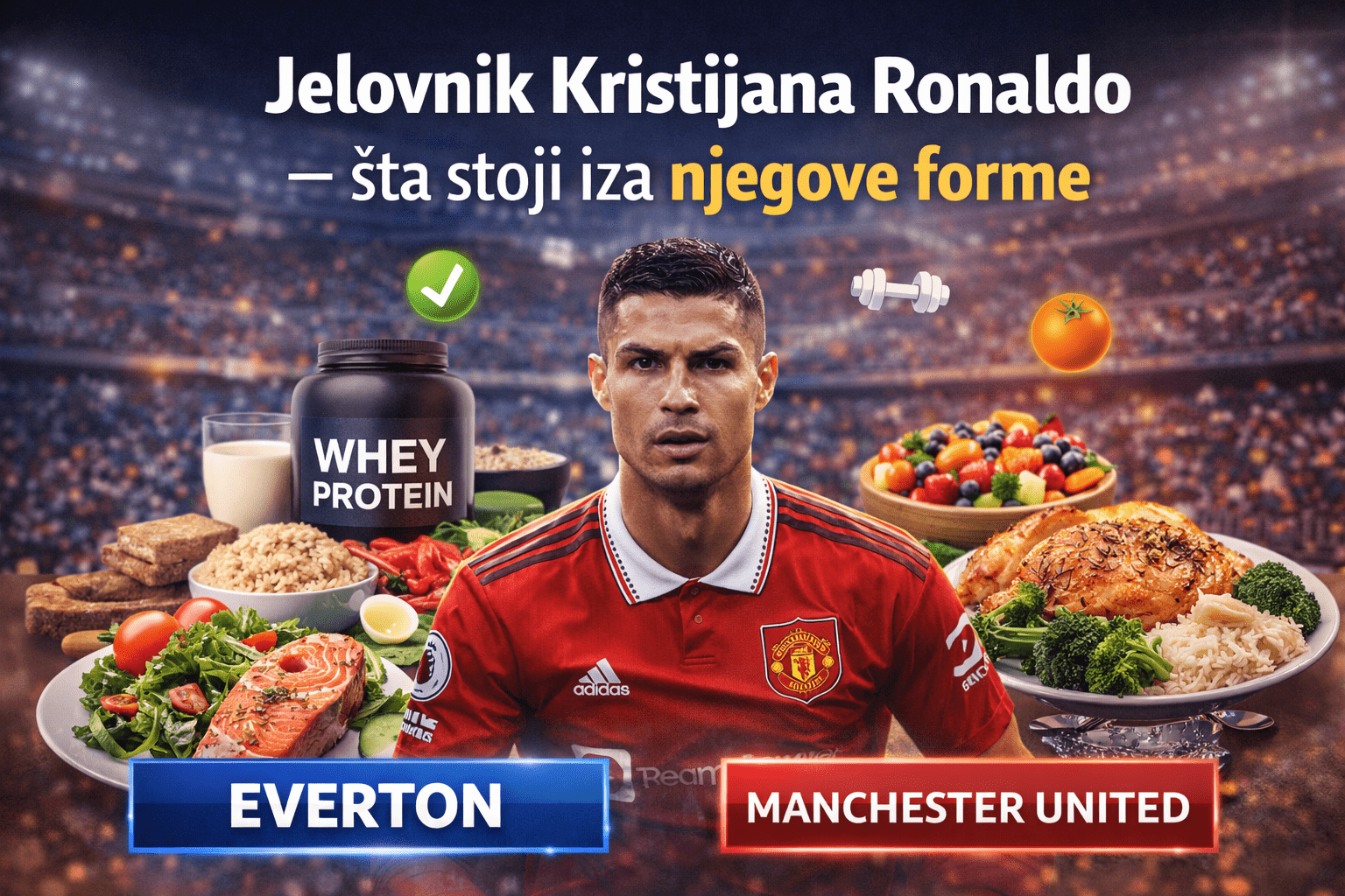 Nutricija i ishrana: jelovnik Kristijana Ronalda — šta stoji iza njegove forme