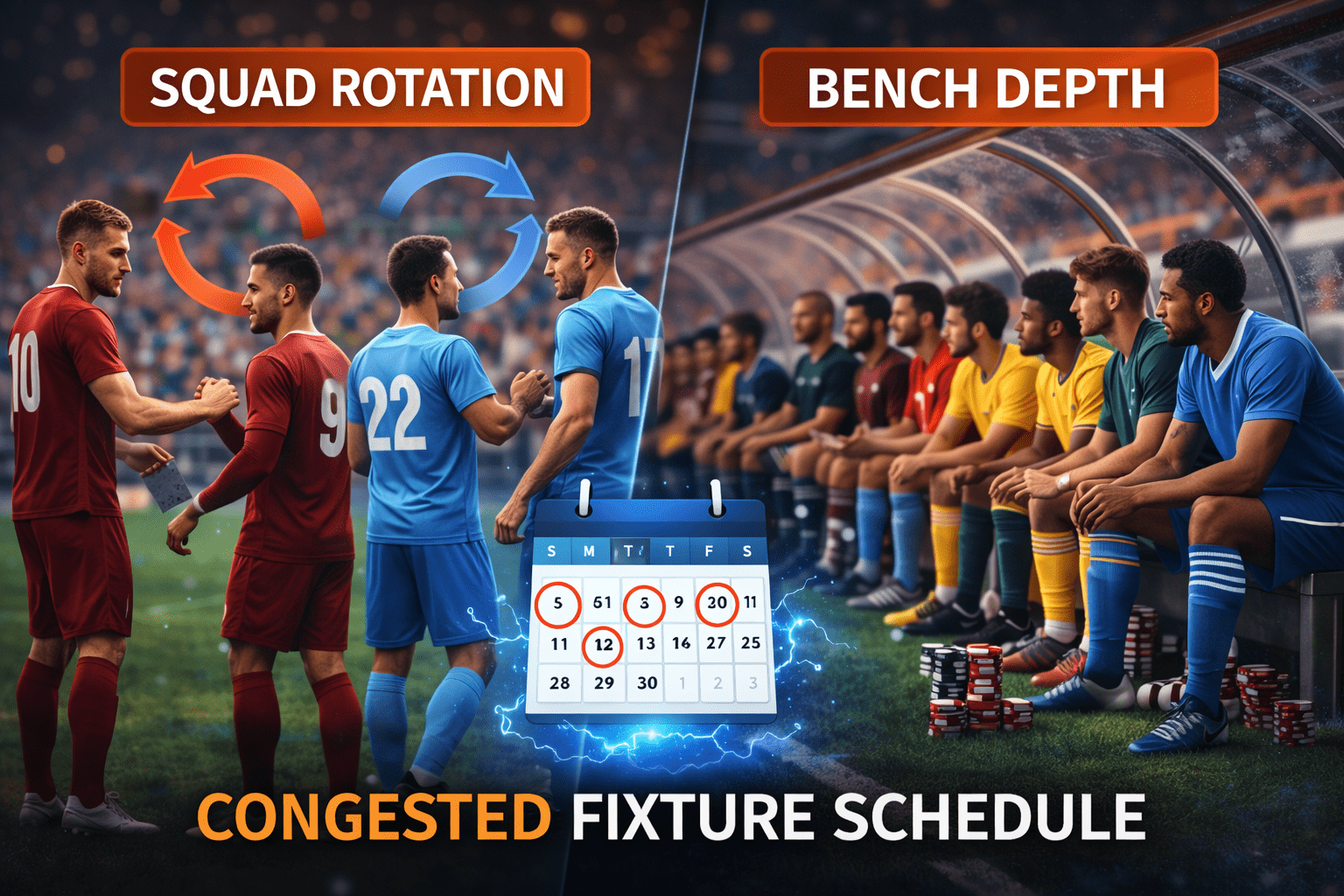 Kako rotacije i širina klupe utiču na rezultate u zgusnutom rasporedu