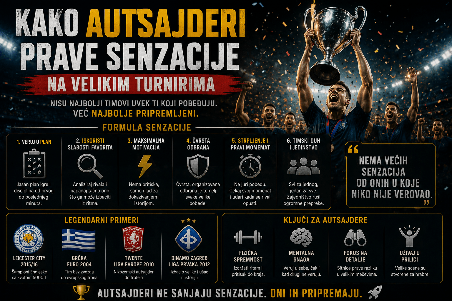 Kako autsajderi na velikim turnirima prave senzacije i menjaju pravila igre